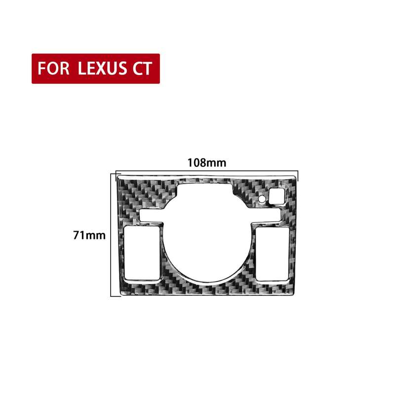 Car Control Panel High-level Configuration Decorative Sticker for Lexus CT 2011-2017, Left Drive