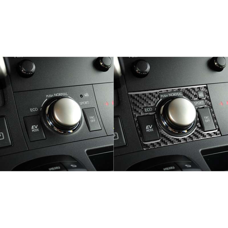 Car Control Panel High-level Configuration Decorative Sticker for Lexus CT 2011-2017, Left Drive