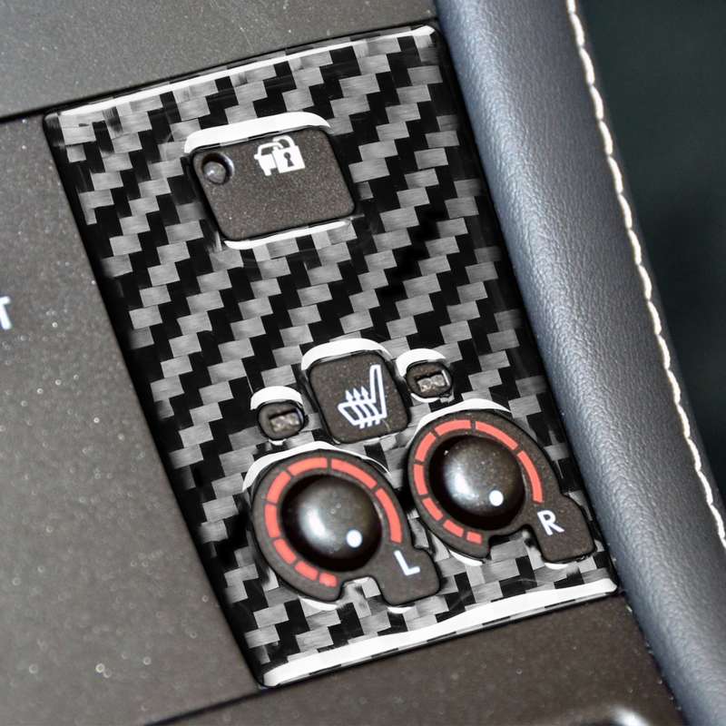 Car Carbon Fiber Sport Mode Panel B Decorative Sticker for Lexus CT 2011-2017, Left and Right Drive