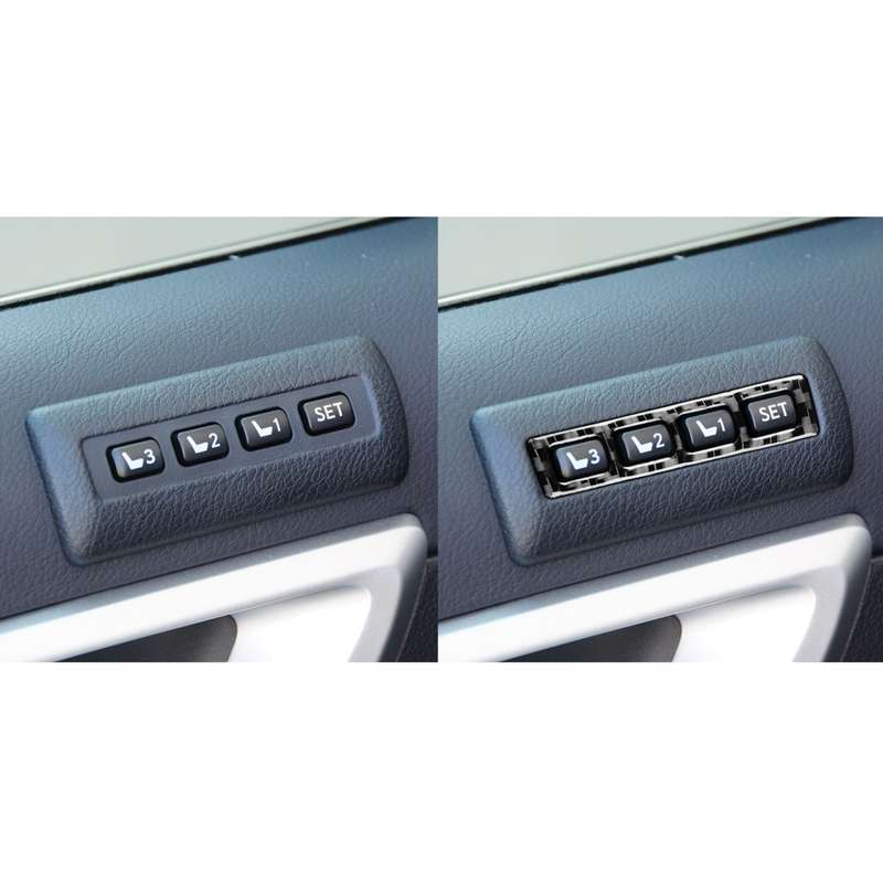 Car Seat Adjustment Panel Decorative Sticker for Lexus CT 2011-2017, Left and Right Drive