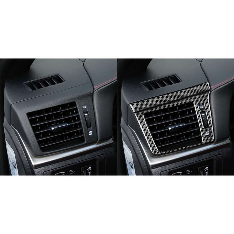 Car Carbon Fiber Left and Right Air Outlet Decorative Sticker for Lexus CT 2011-2017, Right Drive
