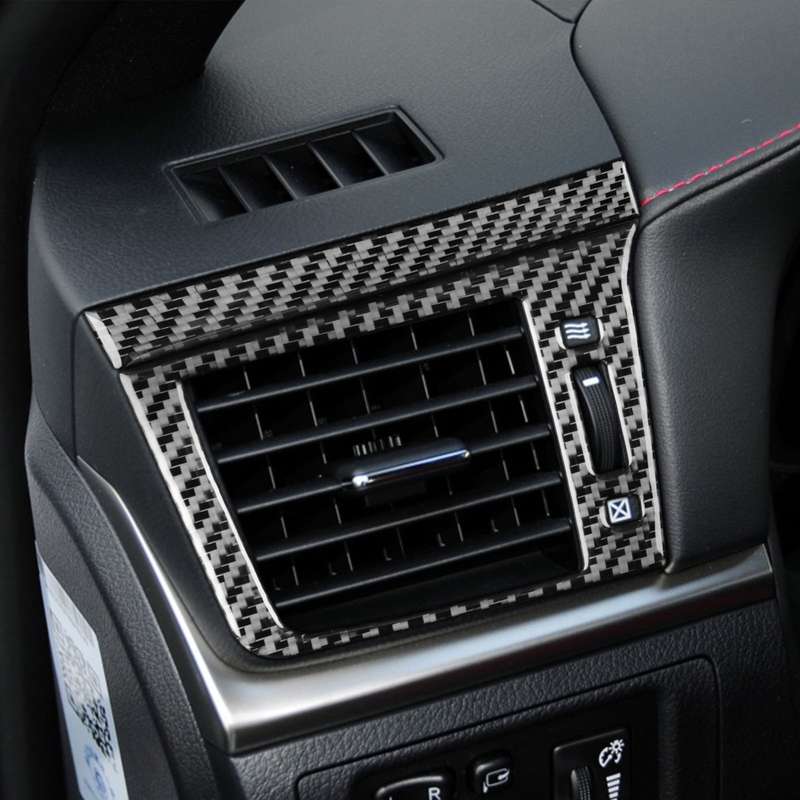 Car Carbon Fiber Left and Right Air Outlet Decorative Sticker for Lexus CT 2011-2017, Left Drive