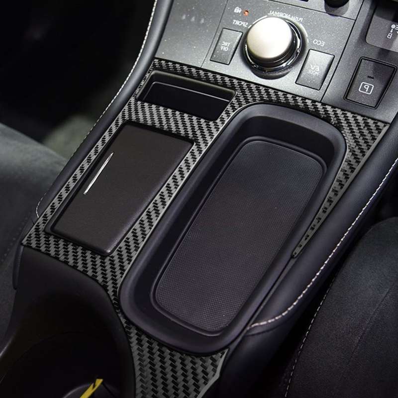 Car Carbon Fiber Central Control Panel Decorative Sticker for Lexus CT 2011-2017, Right Drive