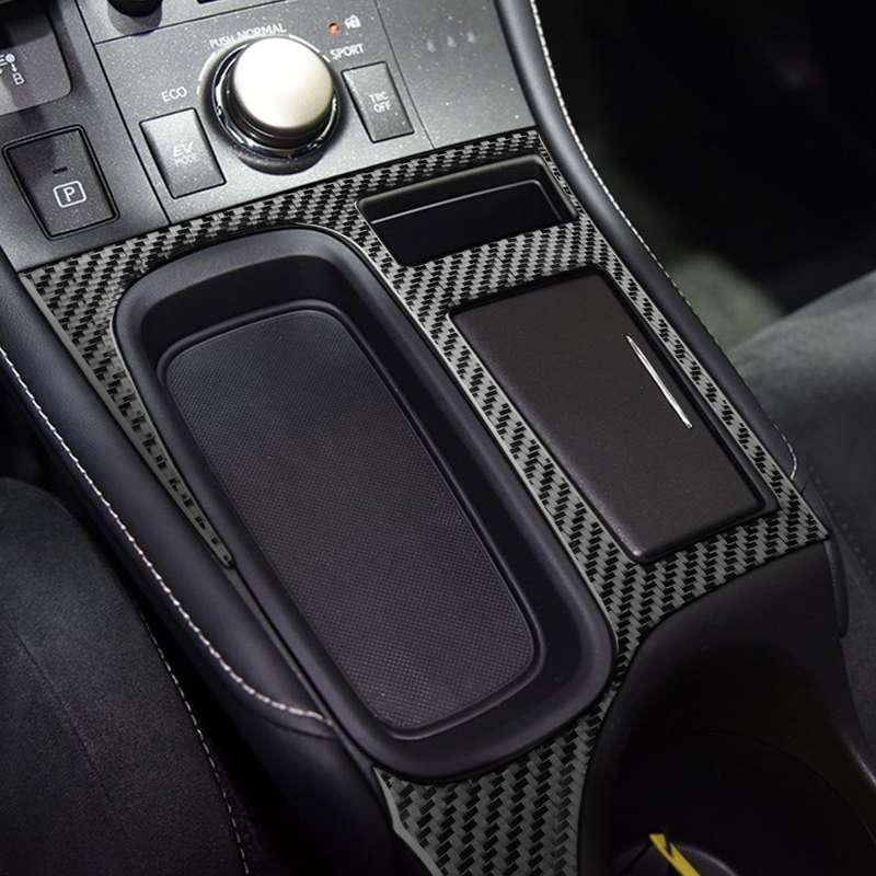 Car Carbon Fiber Central Control Panel Decorative Sticker for Lexus CT 2011-2017, Left Drive