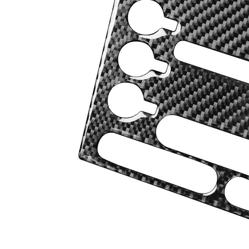 Car Carbon Fiber Air Conditioning Panel Decorative Sticker for Ford Explorer 2016-2019, Left Drive