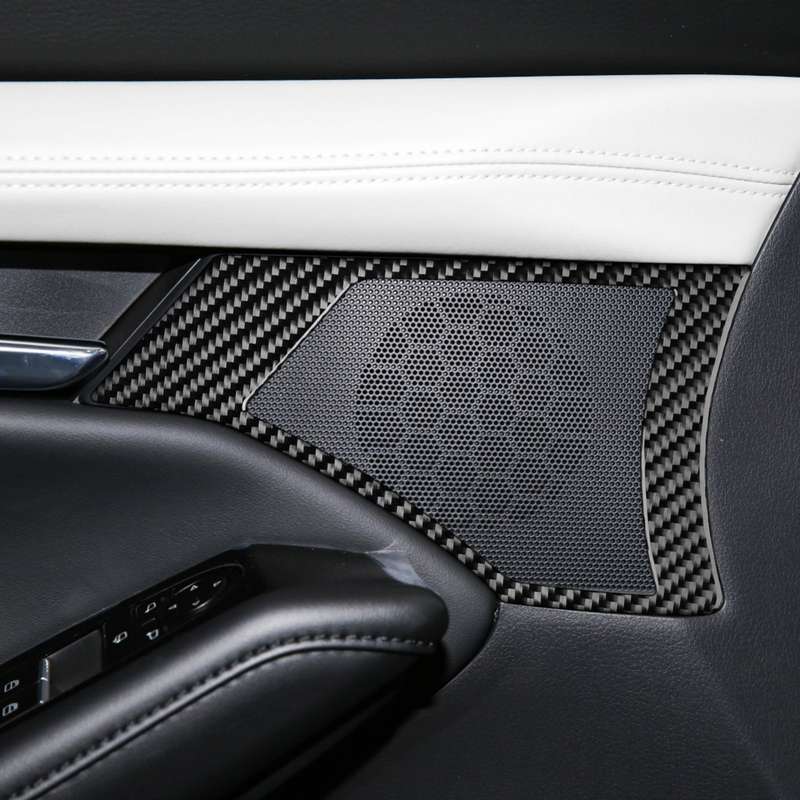 Car Front Door Speaker Frame Decorative Sticker for Mazda 3 Axela 2020, Left and Right Drive
