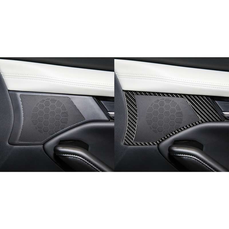 Car Front Door Speaker Frame Decorative Sticker for Mazda 3 Axela 2020, Left and Right Drive