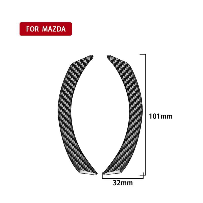Car Carbon Fiber Dashboard Decorative Sticker for Mazda 3 Axela 2020, Left and Right Drive Universal