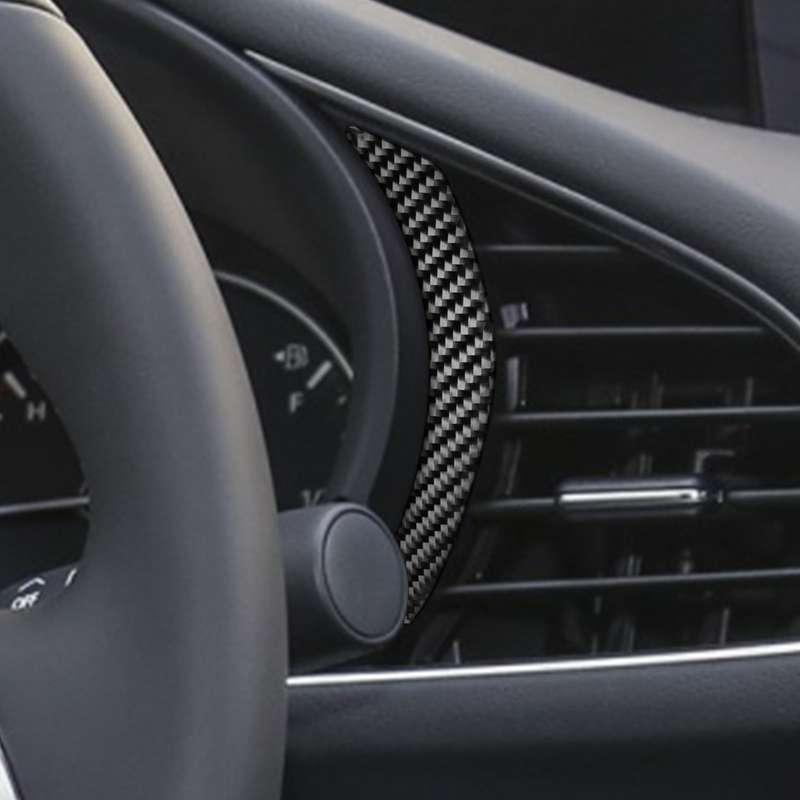Car Carbon Fiber Dashboard Decorative Sticker for Mazda 3 Axela 2020, Left and Right Drive Universal