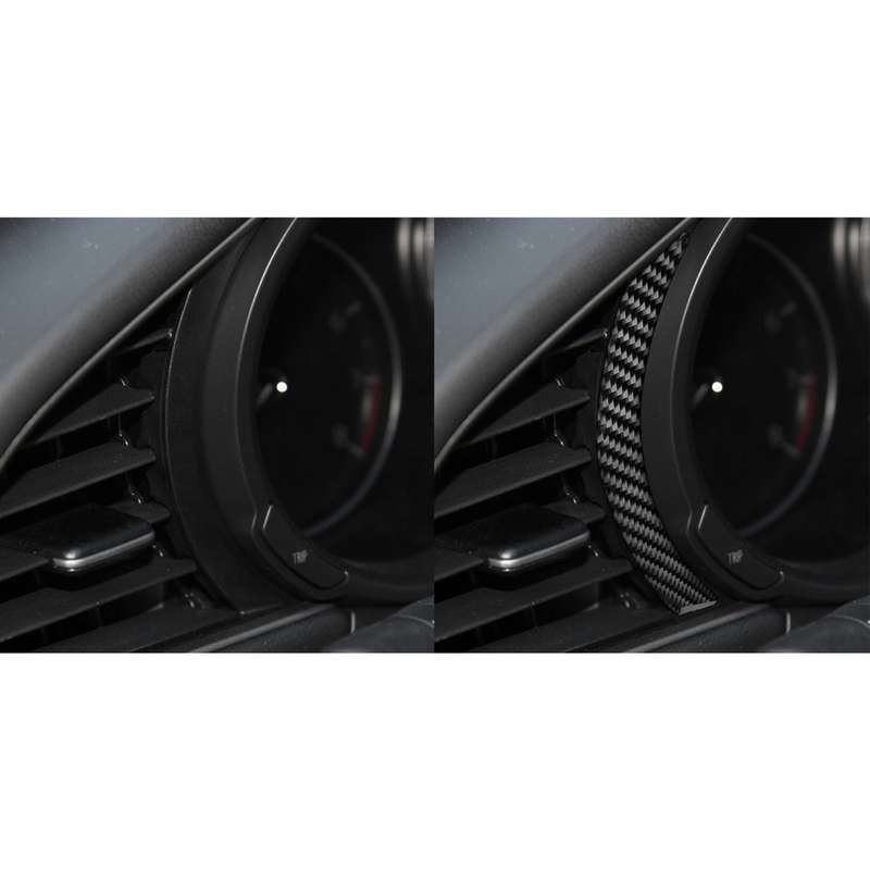Car Carbon Fiber Dashboard Decorative Sticker for Mazda 3 Axela 2020, Left and Right Drive Universal