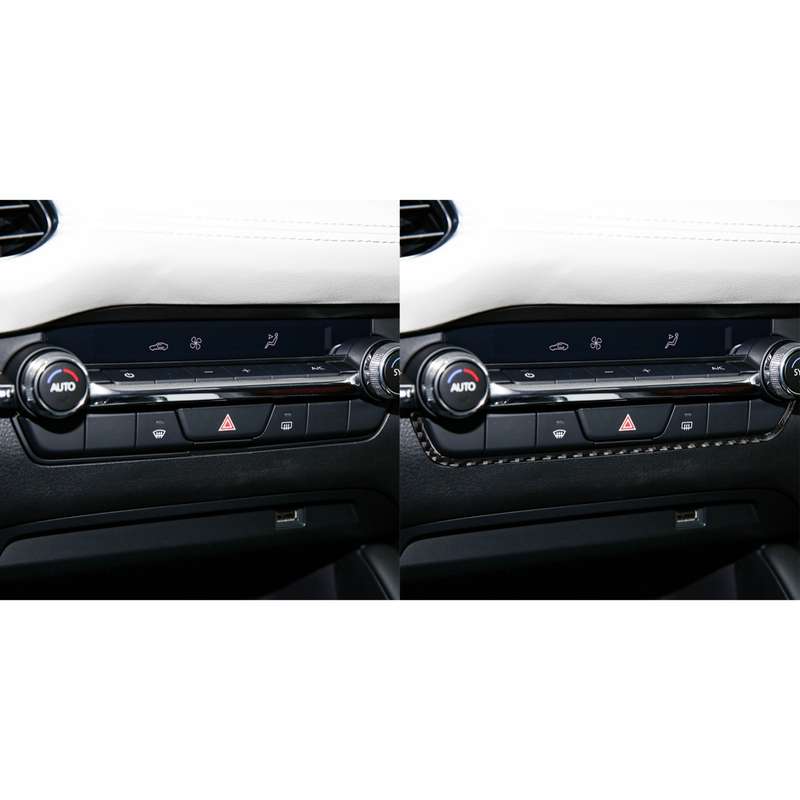 Car Air Conditioning Control Box Decorative Sticker for Mazda 3 Axela 2020, Left and Right Drive