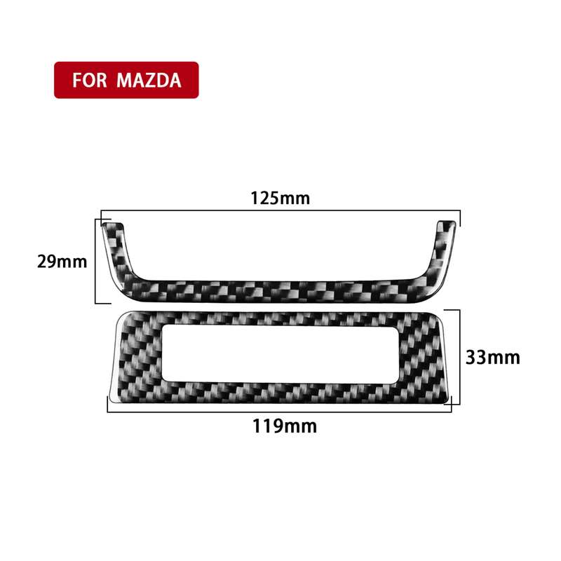 Car Carbon Fiber Headlight Frame Decorative Sticker for Mazda 3 Axela 2020, Right Drive