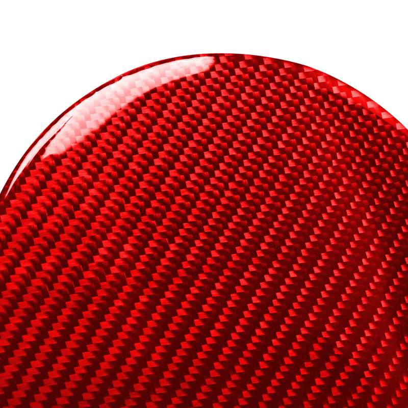 Car Carbon Fiber Fuel Tank Cap Decorative Sticker for Nissan 370Z / Z34 2009-, Left and Right Drive