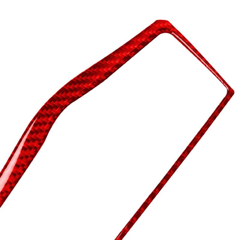 Car Carbon Fiber Multimedia Navigation Button Panel Decorative Sticker for Nissan 370Z / Z34 2009-,