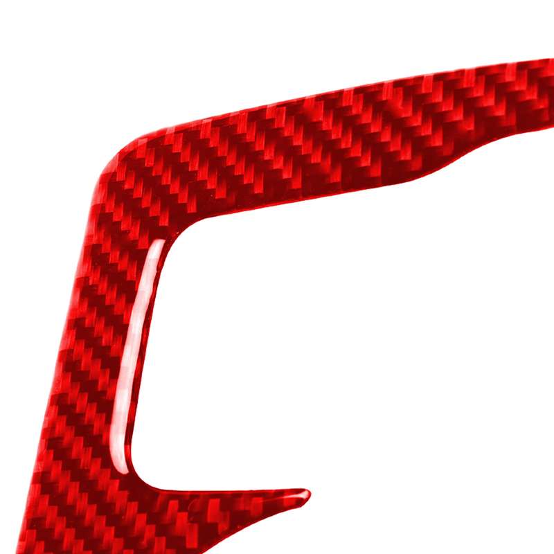Car Carbon Fiber Central Control Heating Button Decorative Sticker for Nissan 370Z / Z34 2009-, Left