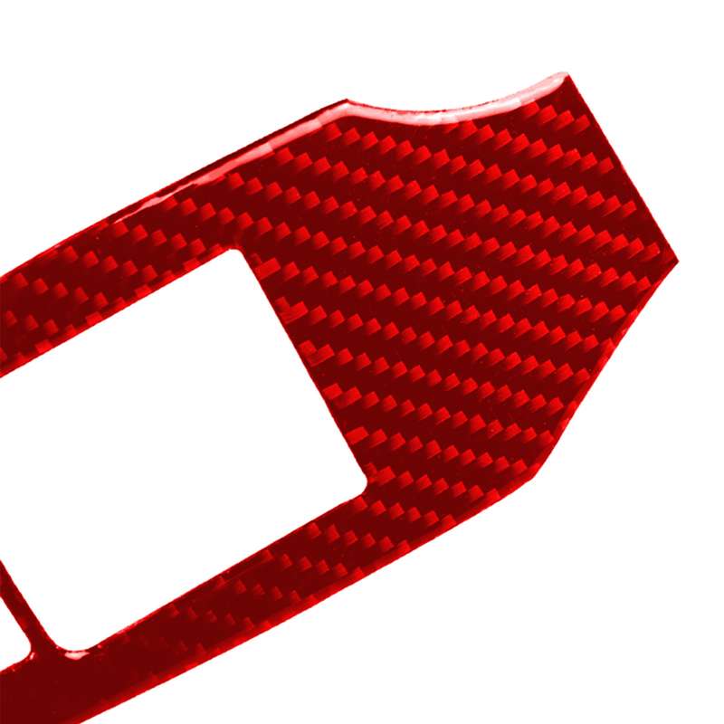 2 in 1 Car Carbon Fiber Window Lift Panel Decorative Sticker for Nissan 370Z / Z34 2009-, Left Drive