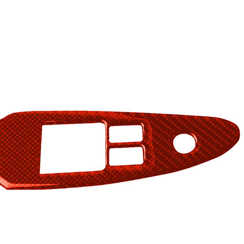 Car Carbon Fiber Main Driving Side Door Lift Control Decorative Sticker for Nissan 370Z / Z34 2009-,