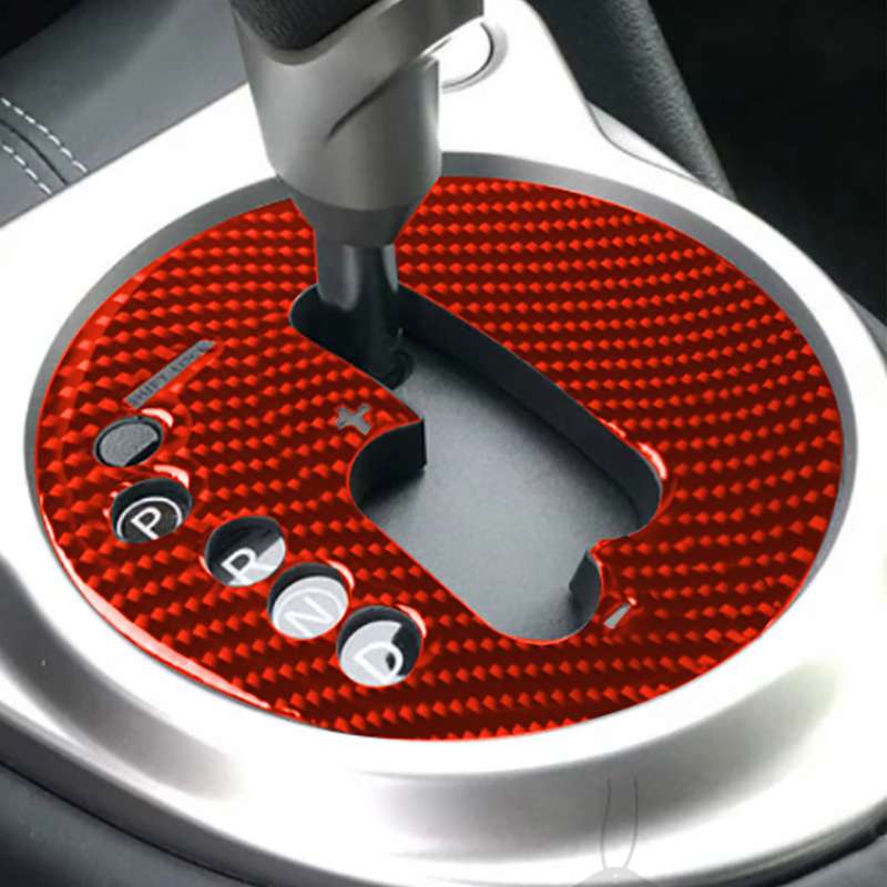 Car Carbon Fiber Automatic Transmission Panel Decorative Sticker for Nissan 370Z / Z34 2009-, Left D