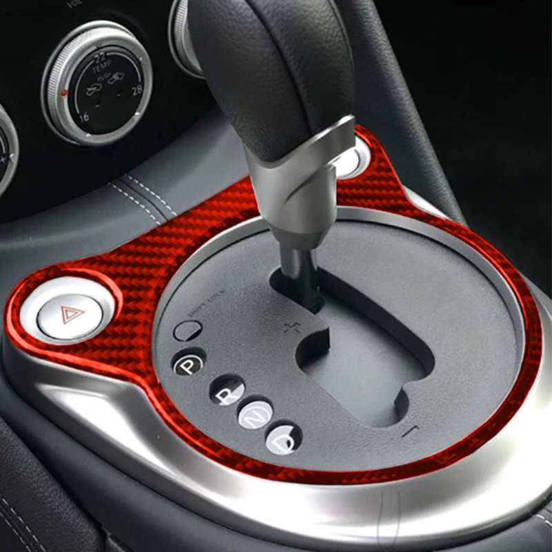 Car Carbon Fiber Automatic Gear Panel Decorative Sticker for Nissan 370Z / Z34 2009-, Left and Right