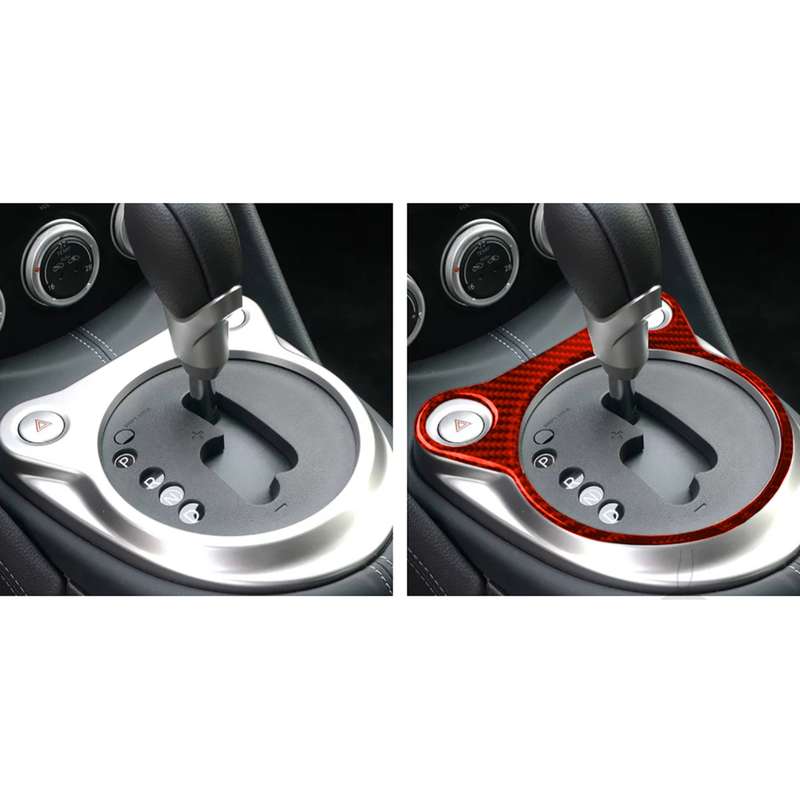 Car Carbon Fiber Automatic Gear Panel Decorative Sticker for Nissan 370Z / Z34 2009-, Left and Right