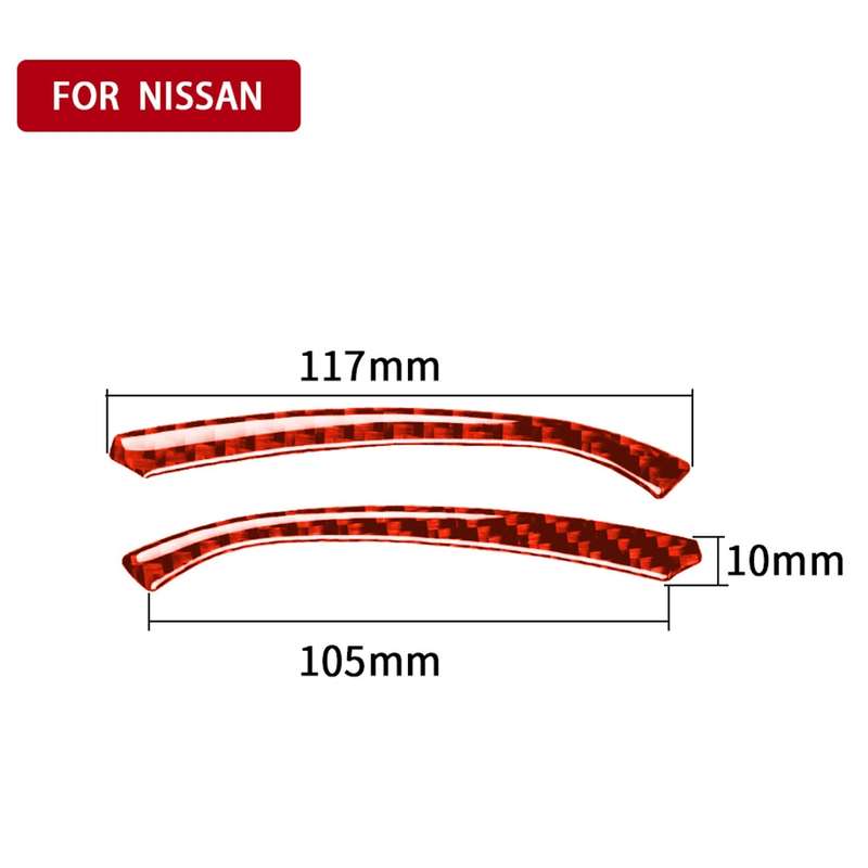 Car Carbon Fiber Speed Dashboard Decorative Strip for Nissan 370Z / Z34 2009-, Left and Right Drive