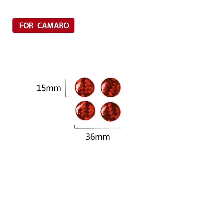 Car Carbon Fiber Air Outlet Decorative Sticker for Chevrolet Camaro 2017-2019, Left and Right Drive