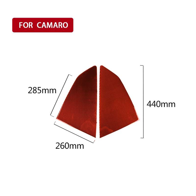 Car Carbon Fiber Shutter Decorative Sticker for Chevrolet Camaro 2017-2019, Left and Right Drive Uni