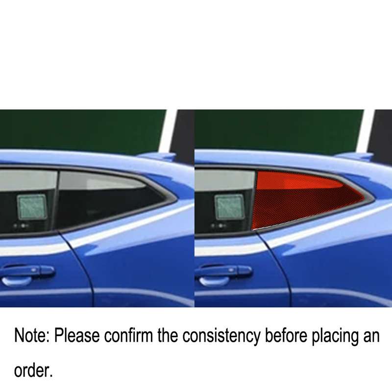Car Carbon Fiber Shutter Decorative Sticker for Chevrolet Camaro 2017-2019, Left and Right Drive Uni