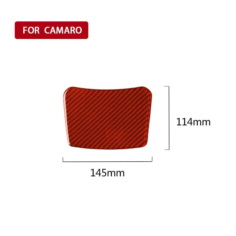 Car Carbon Fiber Rear Storage Box Decorative Sticker for Chevrolet Camaro 2017-2019, Left and Right