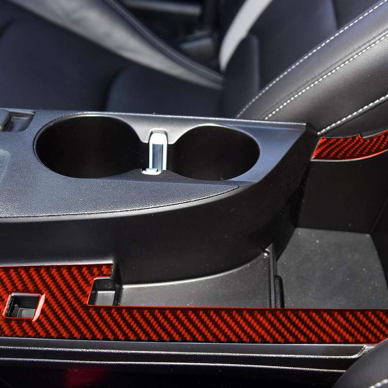 Car Carbon Fiber Center Control Panel Decorative Sticker for Chevrolet Camaro 2017-2019, Left Drive