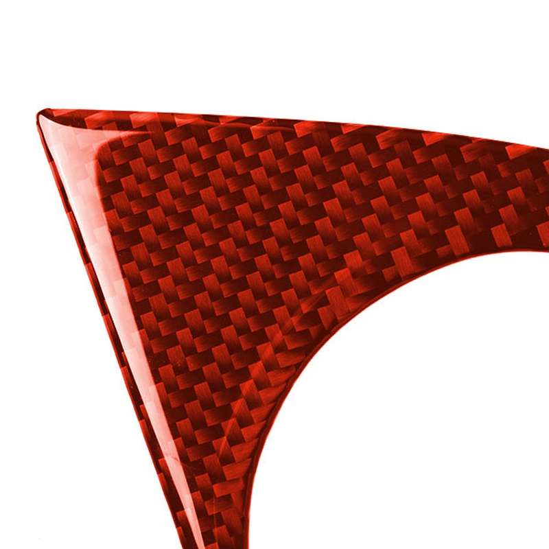 Car Carbon Fiber Water Cup Holder Panel Decorative Sticker for Chevrolet Camaro 2017-2019, Left Driv