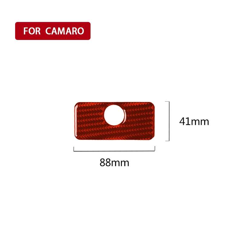 Car Carbon Fiber Glove Box Decorative Sticker for Chevrolet Camaro 2017-2019, Left and Right Drive U