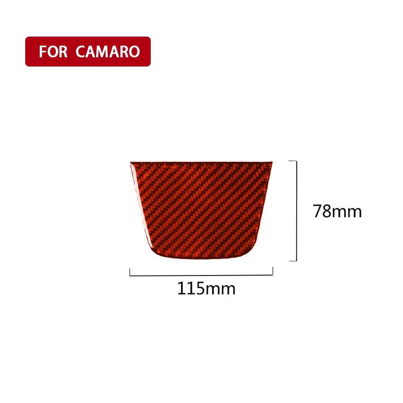 Car Carbon Fiber Dashboard Decorative Sticker for Chevrolet Camaro 2017-2019, Left and Right Drive U