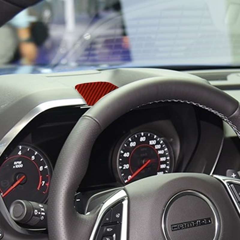 Car Carbon Fiber Dashboard Decorative Sticker for Chevrolet Camaro 2017-2019, Left and Right Drive U