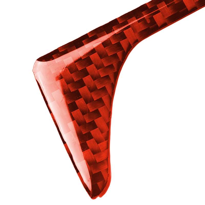 Car Carbon Fiber Center Control Decorative Sticker for Chevrolet Camaro 2017-2019, Right Drive (Red)
