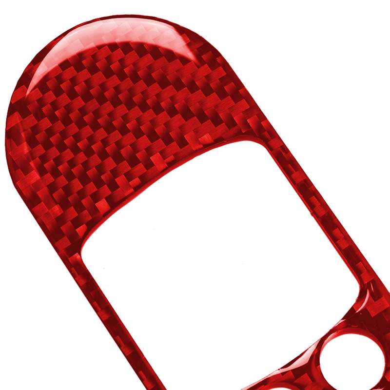 Car Carbon Fiber Lifting Panel Decorative Sticker for BMW Mini F56, Left Drive (Red)