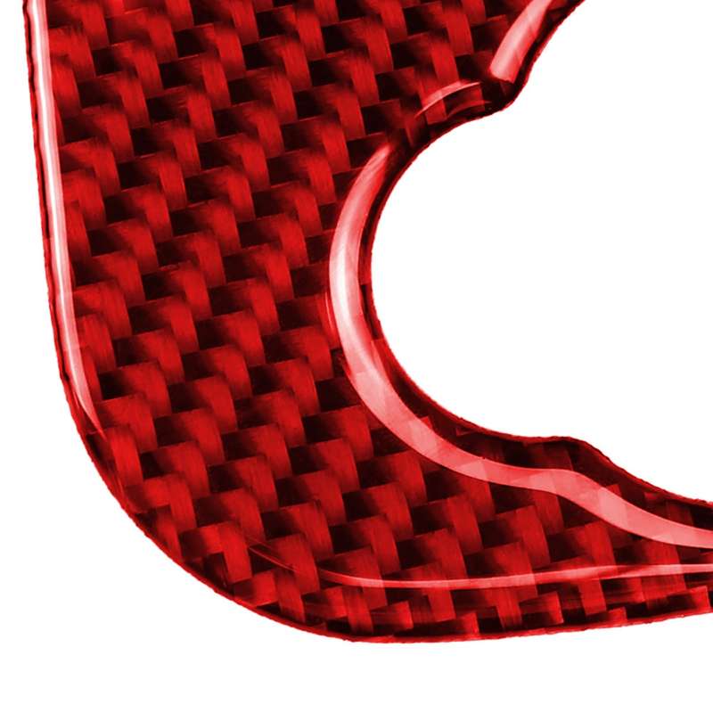 Car Carbon Fiber Cigarette Lighter Cover Decorative Sticker for BMW Mini Cooper F56 F55 F57, Left an