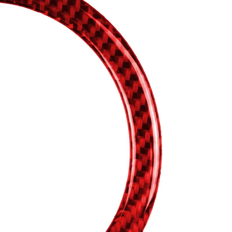 2 in 1 Car Carbon Fiber Steering Wheel Decorative Sticker for BMW Mini R55 R56 Countryman R60 Pacema