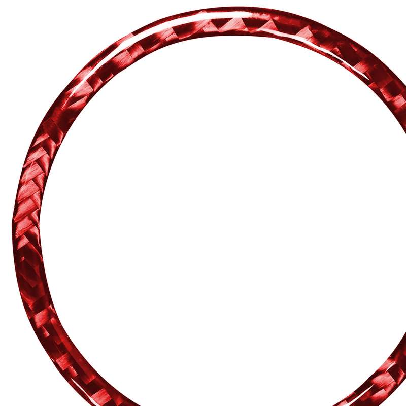 Car Carbon Fiber Stopwatch Ring Decorative Sticker for Porsche Macan 2014-2021, Left and Right Drive