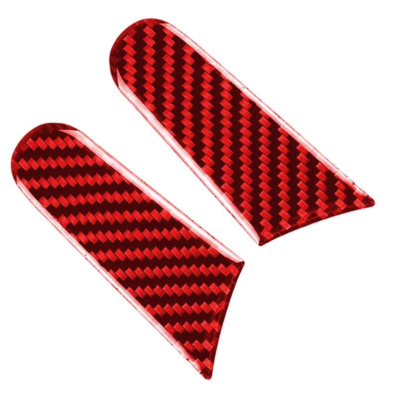 Car Carbon Fiber Rearview Mirror Decorative Sticker for Porsche Macan 2014-2021, Left and Right Driv