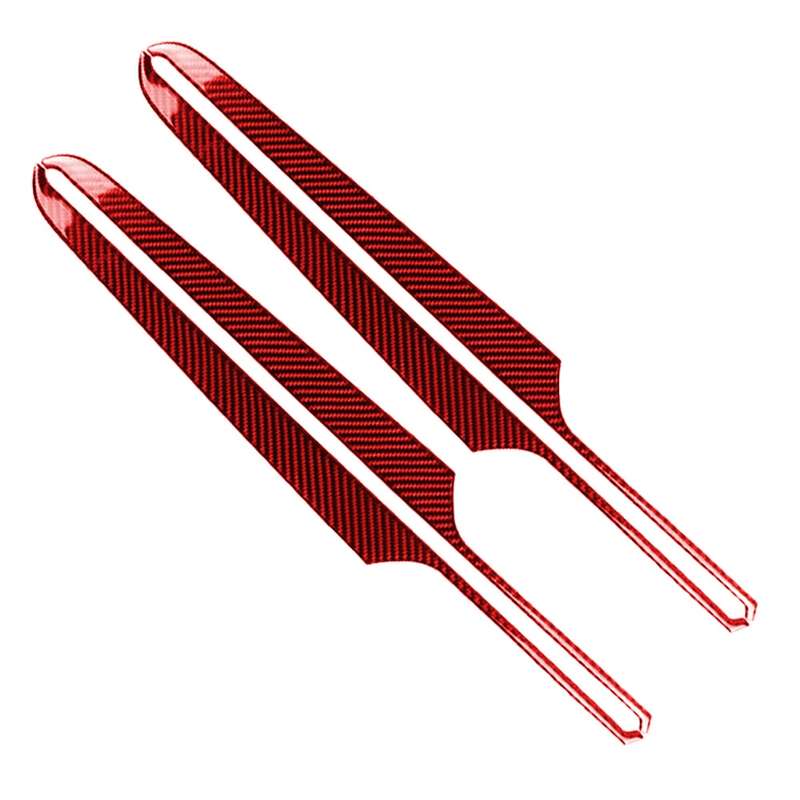 Car Carbon Fiber Door Panel Decorative Sticker for Porsche Macan 2014-2021, Left and Right Drive Uni