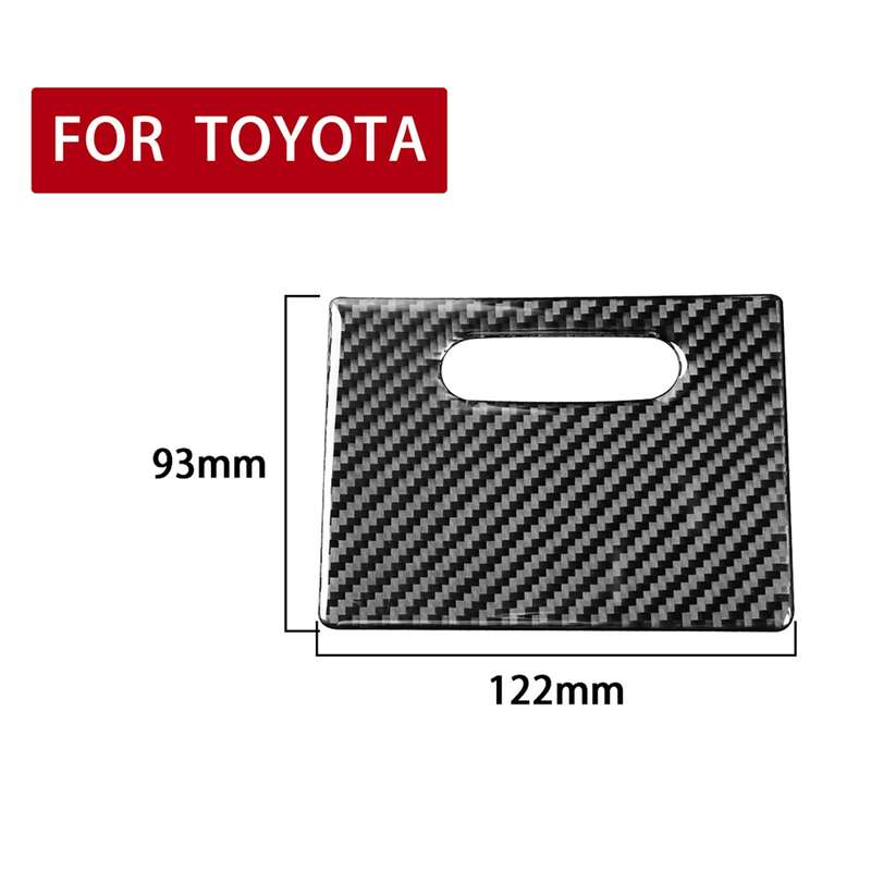 Car Carbon Fiber Cigarette Lighter Cover Decorative Sticker for Toyota Corolla / Levin 2014-2018, Le