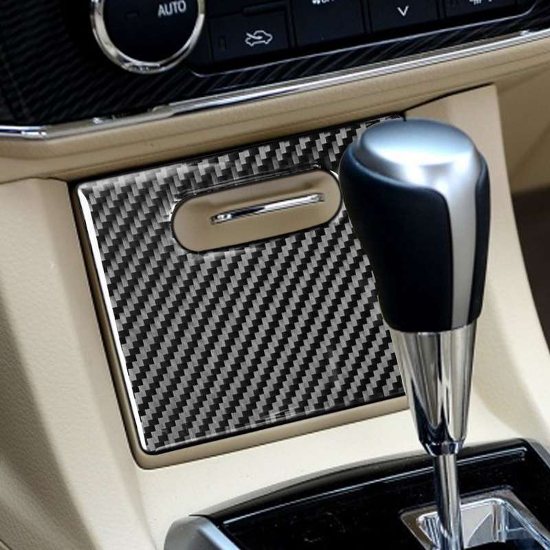 Car Carbon Fiber Cigarette Lighter Cover Decorative Sticker for Toyota Corolla / Levin 2014-2018, Le