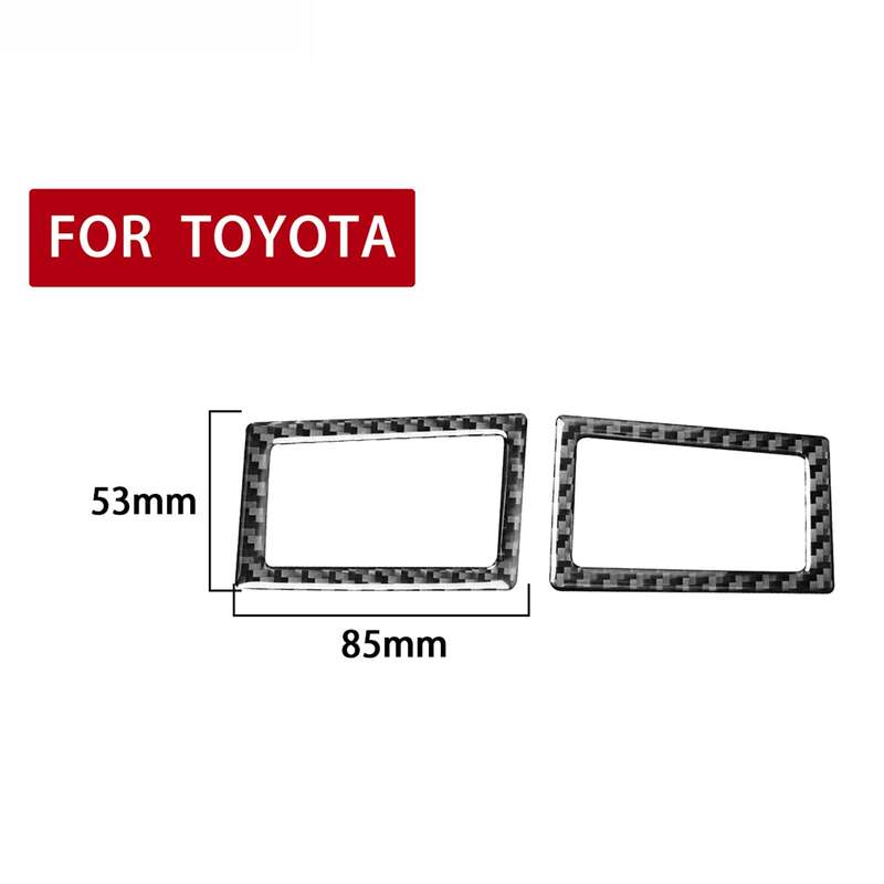 Car Carbon Fiber Dashboard Air Outlet Decorative Sticker for Toyota Corolla / Levin 2014-2018, Left