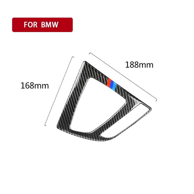 Three Color Carbon Fiber Car Gear Panel Decorative Sticker for BMW (F30) 2013-2017 / (F34) 2013-2017