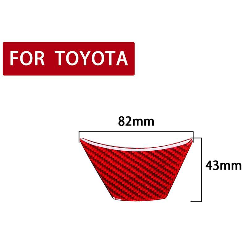 Car Carbon Fiber Steering Wheel Decorative Sticker for Toyota Corolla / Levin 2014-2018, Left and Ri