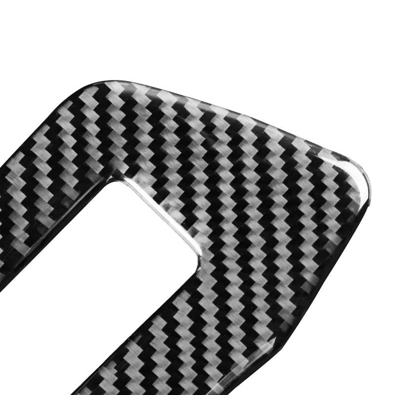 Car Carbon Fiber Headlight Switch Decorative Sticker for Audi A6L / A7 2019-, Right Drive