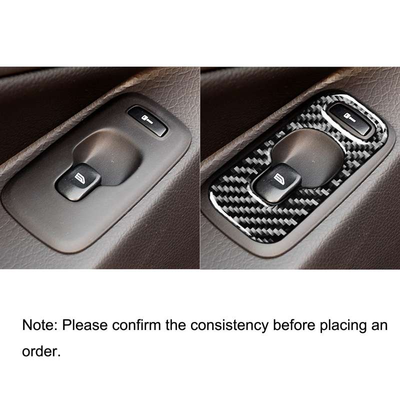 Car Carbon Fiber Window Lift A Decorative Sticker for Volvo XC90 2003-2007, Right Drive