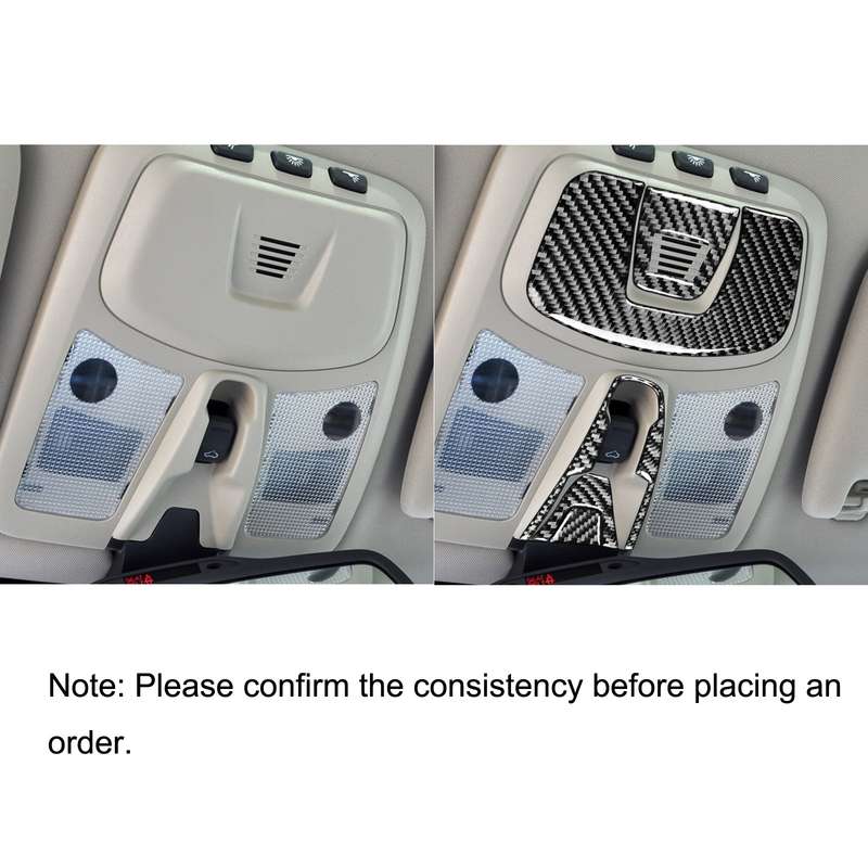 Car Carbon Fiber Reading Light B Decorative Sticker for Volvo XC90 2003-2014, Left and Right Drive U