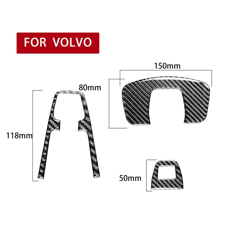 Car Carbon Fiber Reading Light A Decorative Sticker for Volvo XC90 2003-2014, Left and Right Drive U